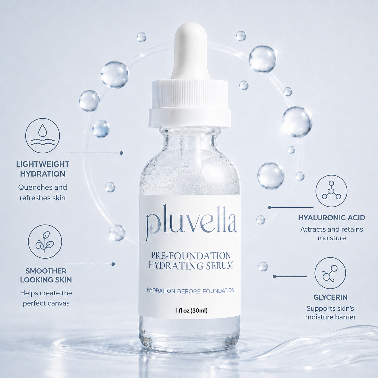 Pluvella Pre-Foundation Hydrating Serum